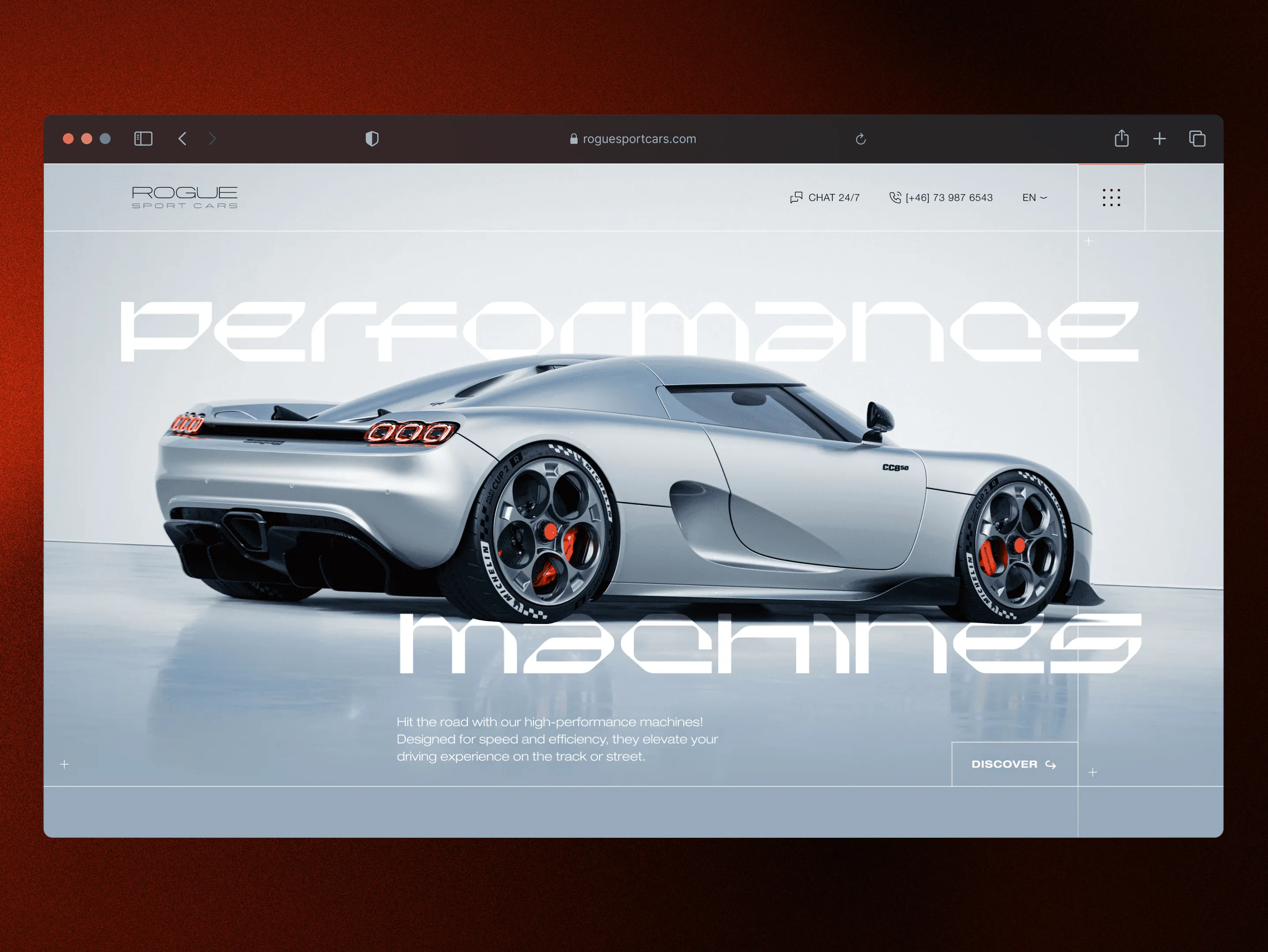 Rogue Sport Cars website concept